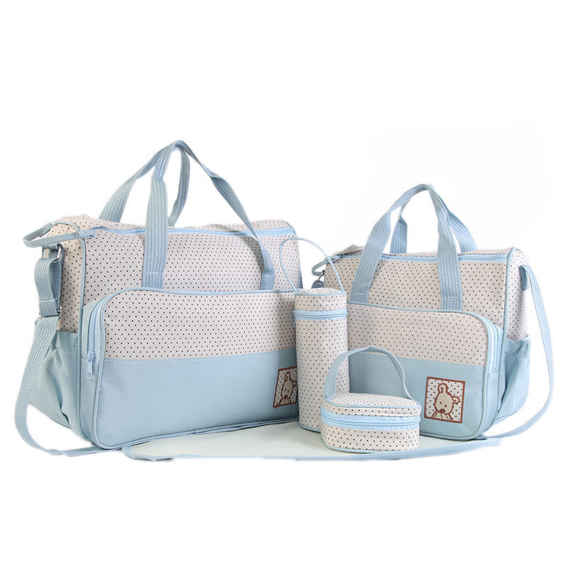 Baby Changing Nappy Bag Set 5 Pcs Waterproof - Maternity Baby Set 