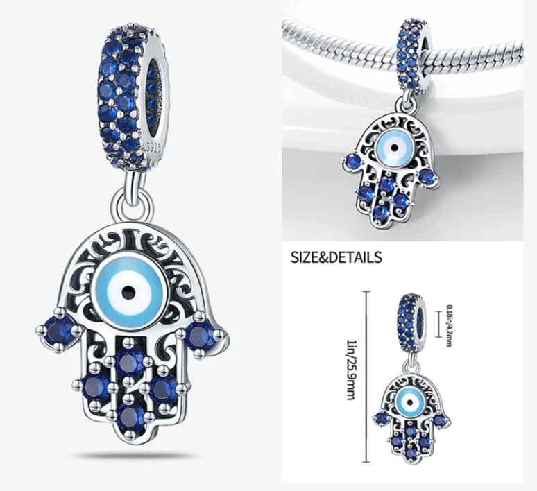 Charms 925 Sterling Silver With Zircon - Charms Fit Pandora Bracelet - Choose Your Style - Regal Allure