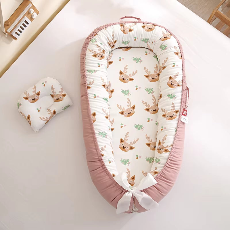 Baby Nest for Co Sleeping Newborn - Lounger Portable Crib