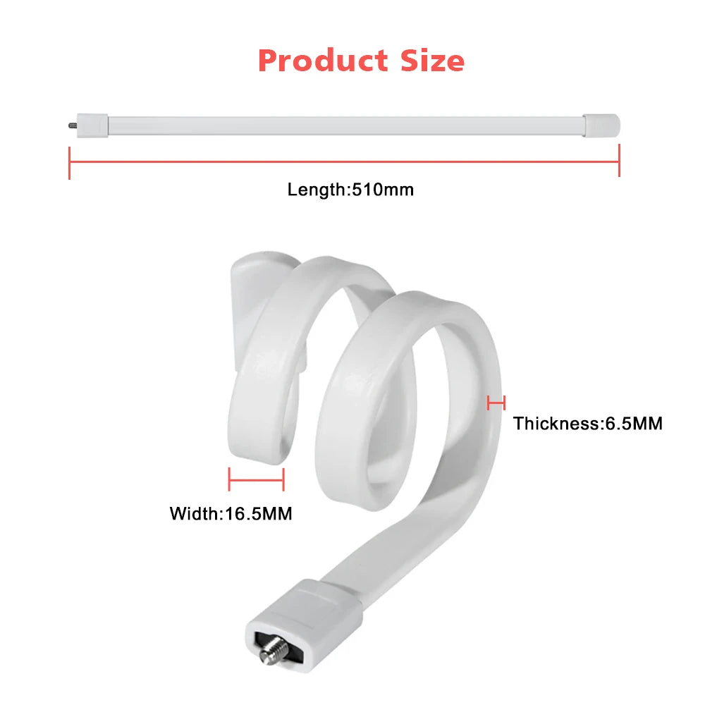 Baby Monitor Holder White Flexible Silicon Baby Camera Bracket No Drilling Crib Cradle Rod Hose Holder Flexible Twist Mounting