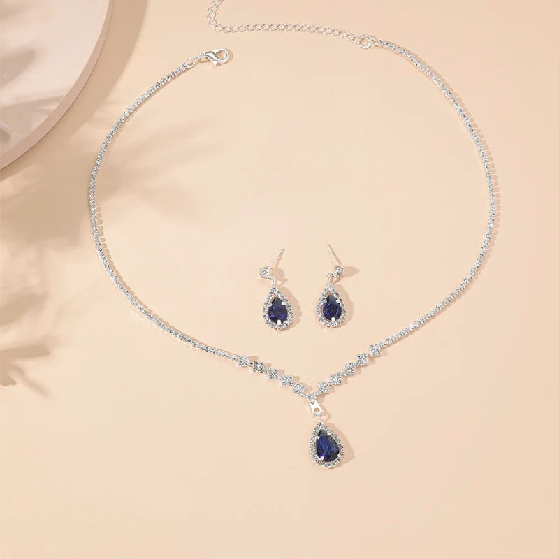 Bridal & Bridesmaid Jewellery Set - Necklace and Earring