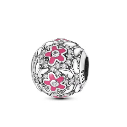 Charms 925 Sterling Silver With Zircon - Charms Fit Pandora Bracelet - Choose Your Style