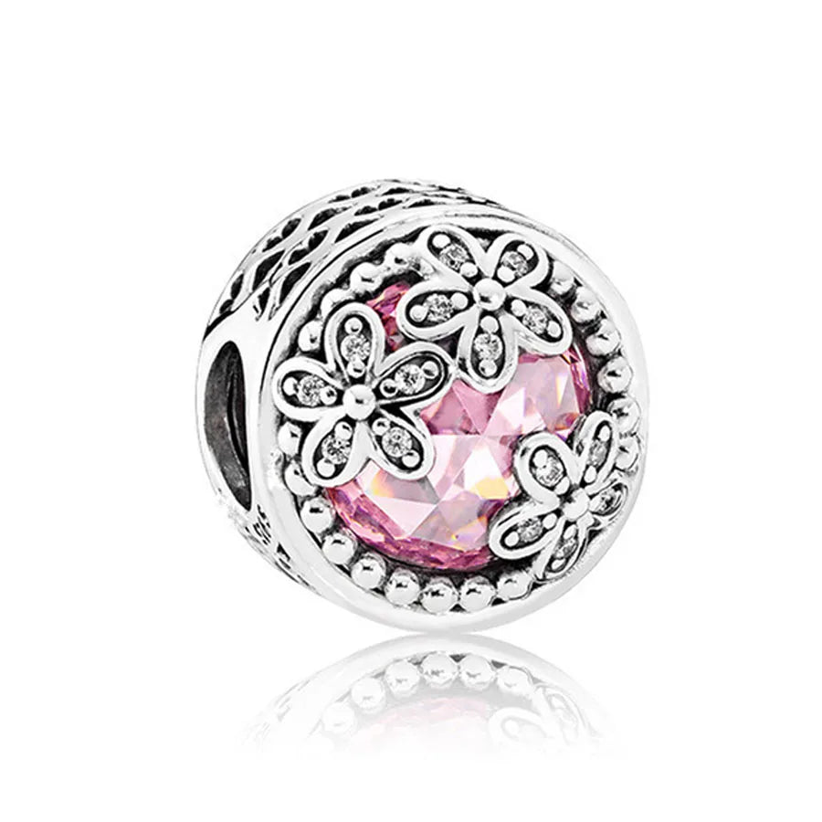 Charms 925 Sterling Silver With Zircon - Charms Fit Pandora Bracelet - Choose Your Style