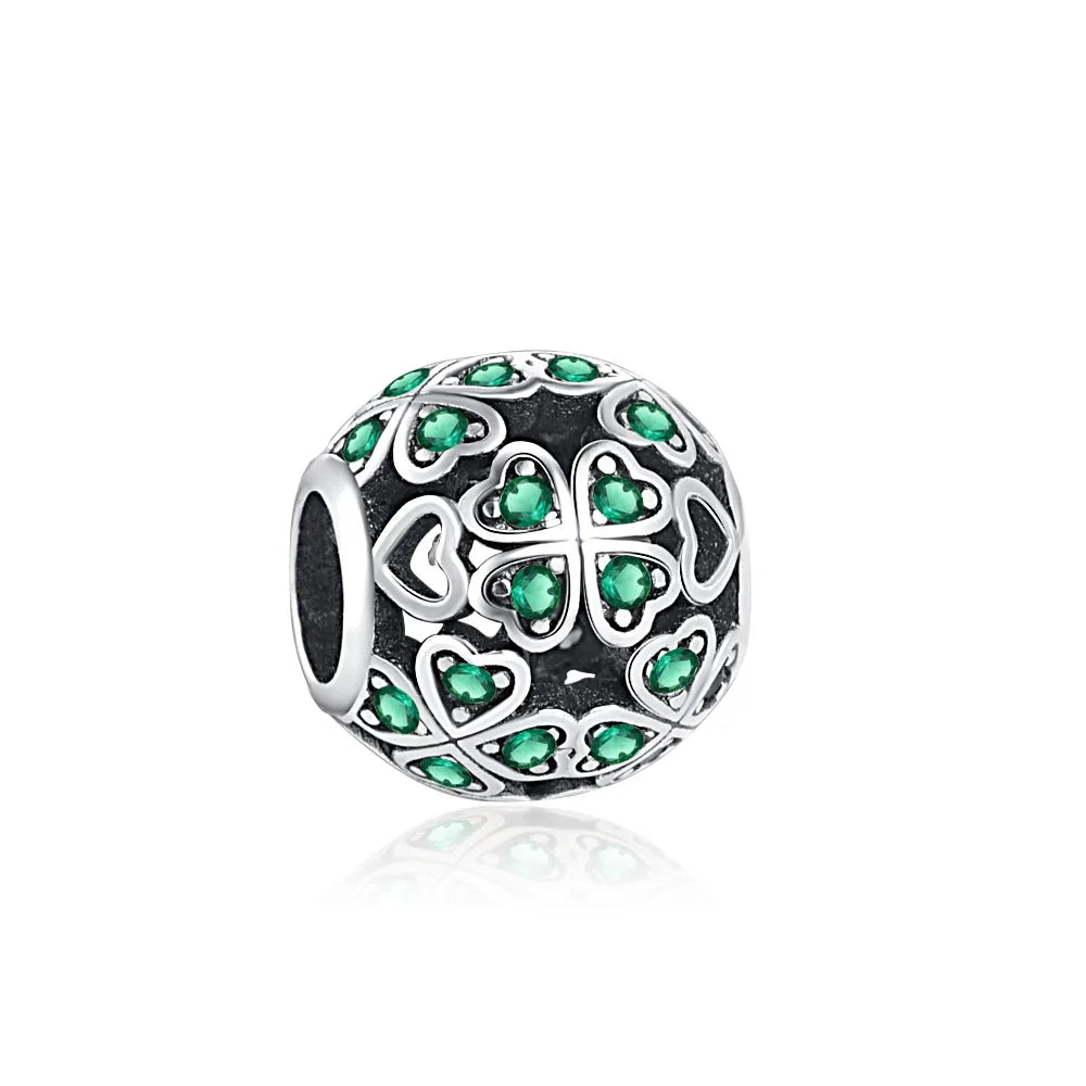 Charms 925 Sterling Silver With Zircon - Charms Fit Pandora Bracelet - Choose Your Style