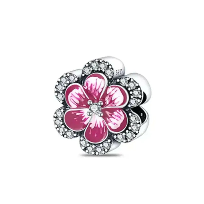 Charms 925 Sterling Silver With Zircon - Charms Fit Pandora Bracelet - Choose Your Style