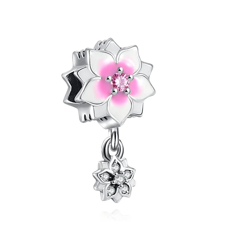 Charms 925 Sterling Silver With Zircon - Charms Fit Pandora Bracelet - Choose Your Style