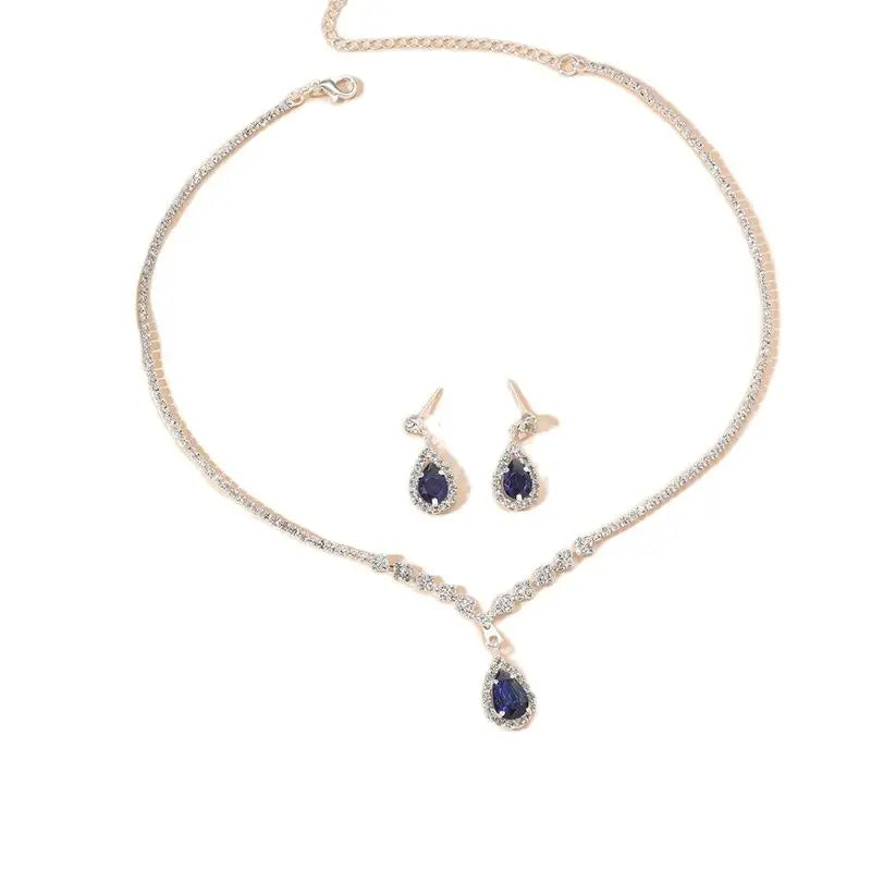 Bridal & Bridesmaid Jewellery Set - Necklace and Earring