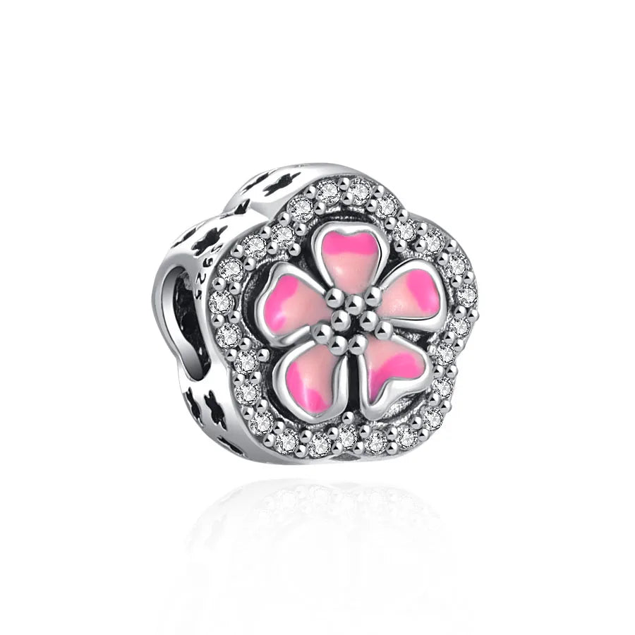 Charms 925 Sterling Silver With Zircon - Charms Fit Pandora Bracelet - Choose Your Style