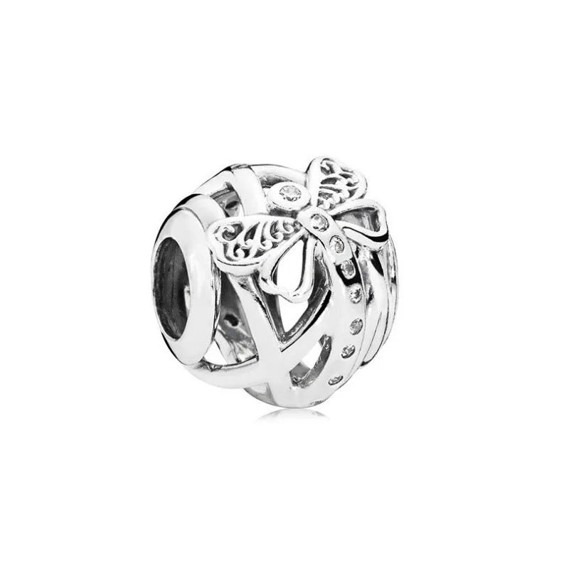 Charms 925 Sterling Silver With Zircon - Charms Fit Pandora Bracelet - Choose Your Style