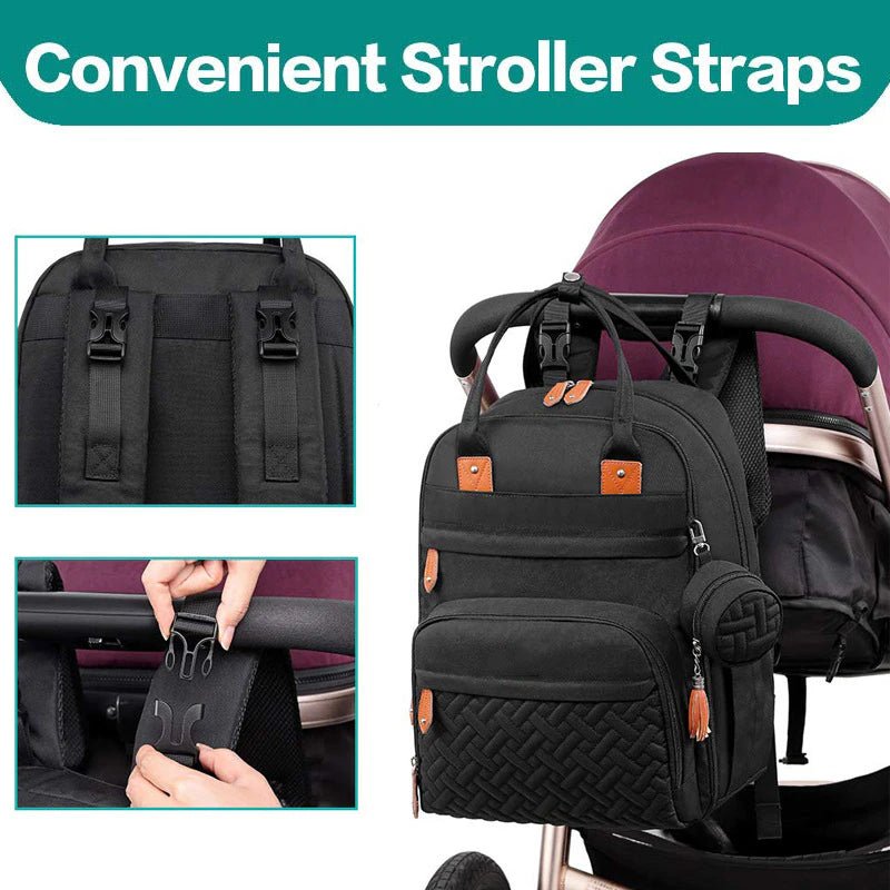 Baby Changing Nappy Bag - Maternity Organiser Travel Backpack Waterproof - Regal Allure