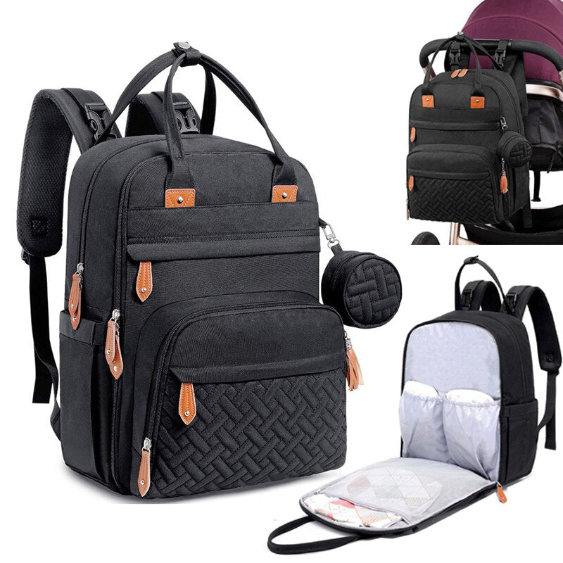 Baby Changing Nappy Bag - Maternity Organiser Travel Backpack Waterproof - Regal Allure