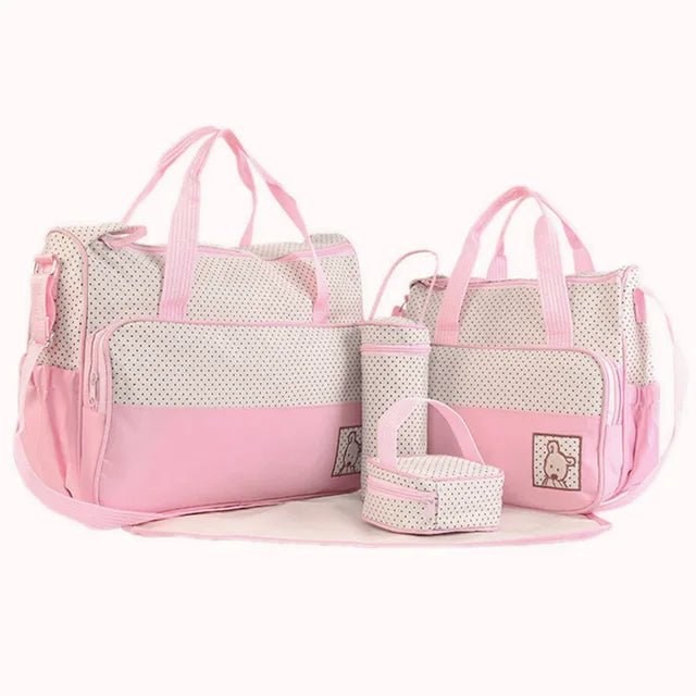 Baby Changing Nappy Bag Set 5 Pcs Waterproof - Maternity Baby Set - Regal Allure