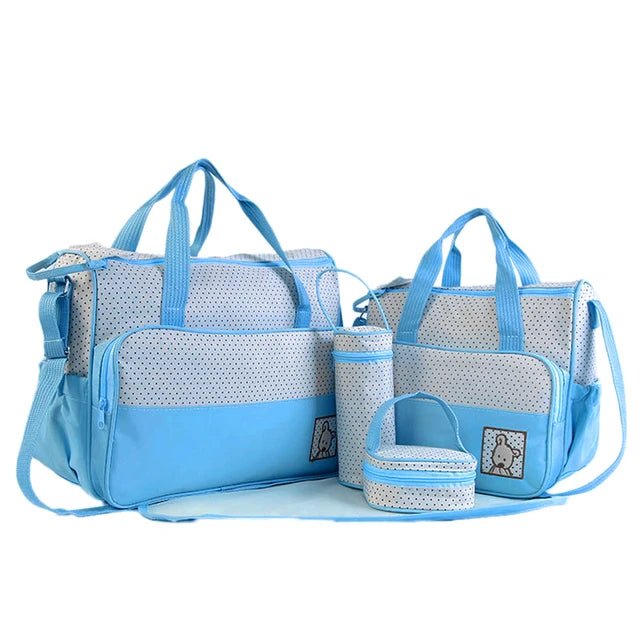 Baby Changing Nappy Bag Set 5 Pcs Waterproof - Maternity Baby Set - Regal Allure