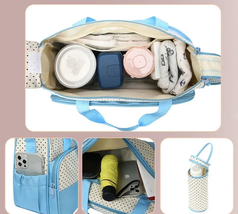 Baby Changing Nappy Bag Set 5 Pcs Waterproof - Maternity Baby Set 