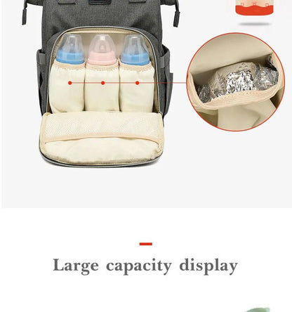 Baby Changing Nappy Bag Waterproof - Large Capacity - Multi-Function for Baby Care - Regal Allure