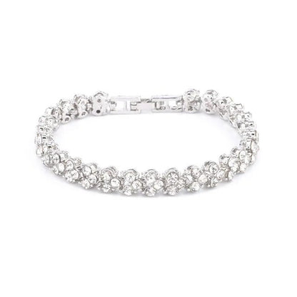 Bracelet For Wedding and Brides - Rhinestone Zircon - Regal Allure