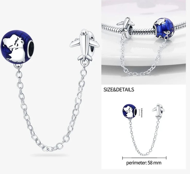 Charms 925 Sterling Silver With Zircon - Charms Fit Pandora Bracelet - Choose Your Style - Regal Allure