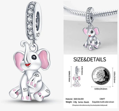 Charms 925 Sterling Silver With Zircon - Charms Fit Pandora Bracelet - Choose Your Style - Regal Allure