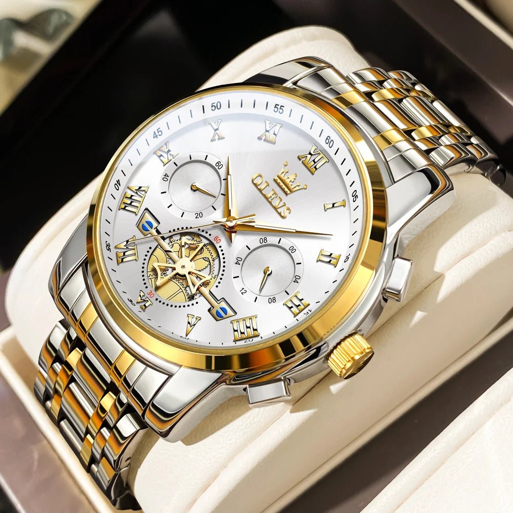 Classic Roman Men's Watches - Quartz Waterproof - Regal Allure