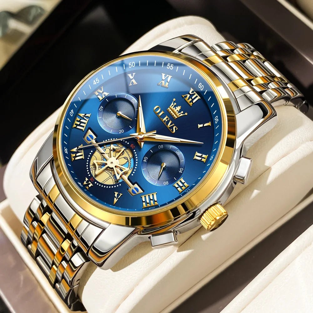 Classic Roman Men's Watches - Quartz Waterproof - Regal Allure