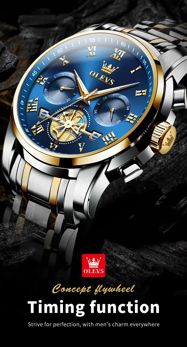 Classic Roman Men's Watches - Quartz Waterproof - Regal Allure