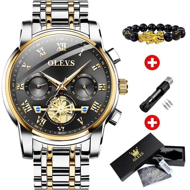 Classic Roman Men's Watches - Quartz Waterproof - Regal Allure