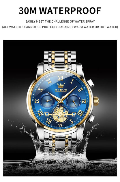 Classic Roman Men's Watches - Quartz Waterproof - Regal Allure