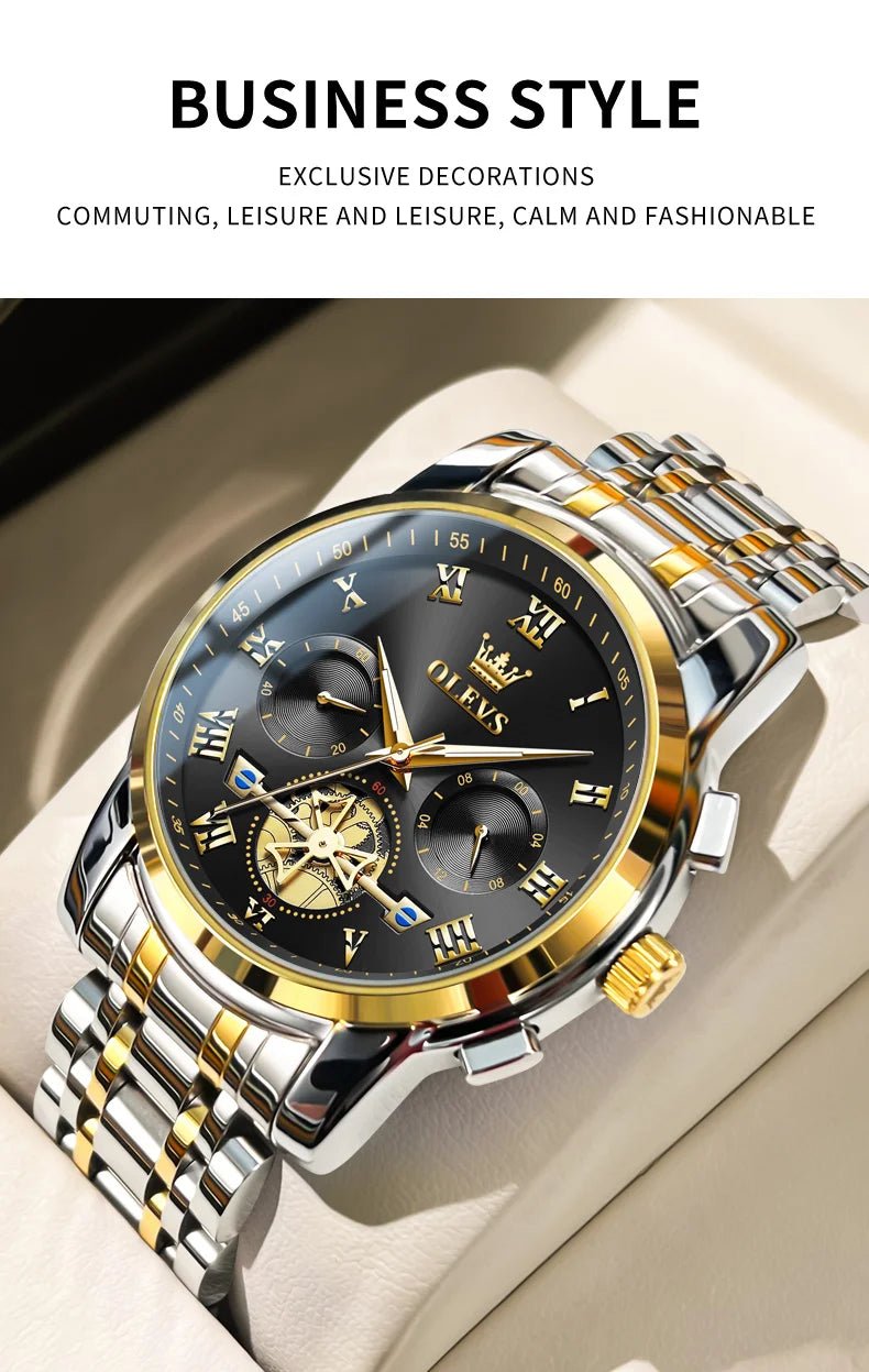 Classic Roman Men's Watches - Quartz Waterproof - Regal Allure