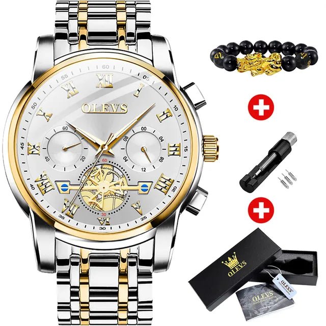 Classic Roman Men's Watches - Quartz Waterproof - Regal Allure