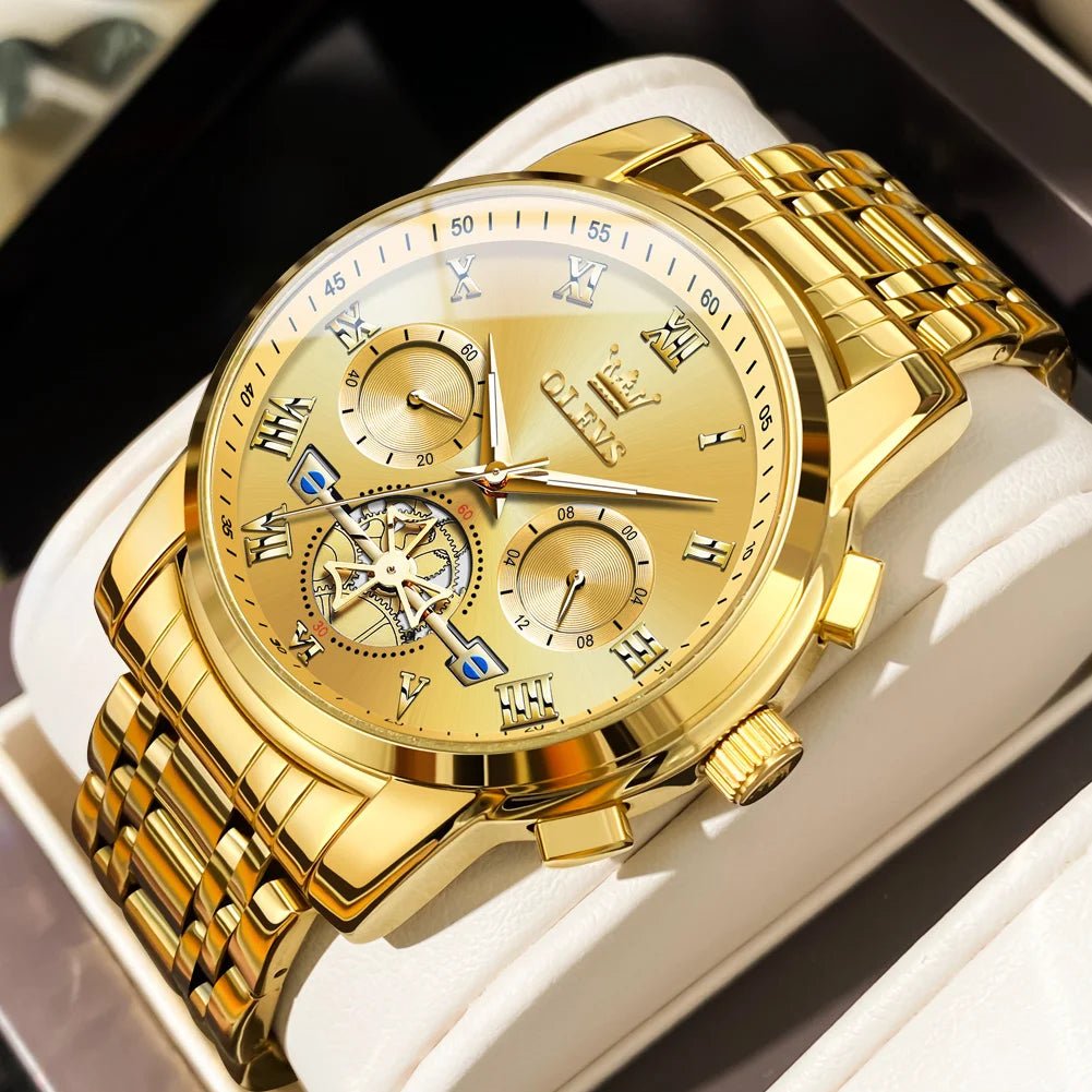 Classic Roman Men's Watches - Quartz Waterproof - Regal Allure