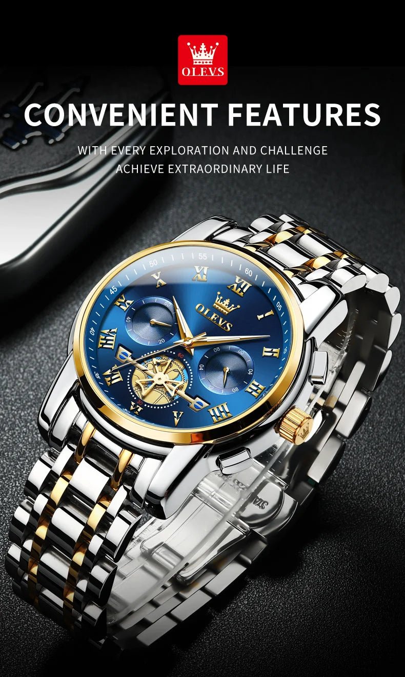 Classic Roman Men's Watches - Quartz Waterproof - Regal Allure