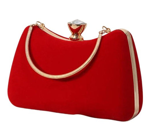 Evening Fancy Clutch Handbag Velvet 