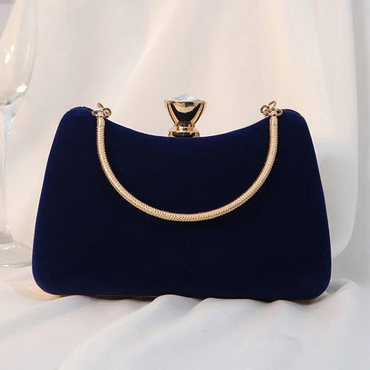 Evening Fancy Clutch Handbag Velvet - Regal Allure