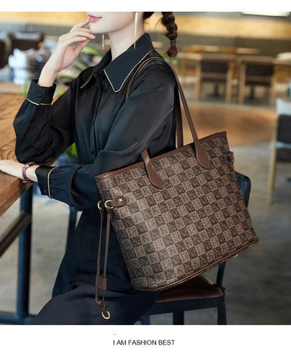 Fashion Crossbody Tote Bag for Women - Handbag Large Classic - Regal Allure