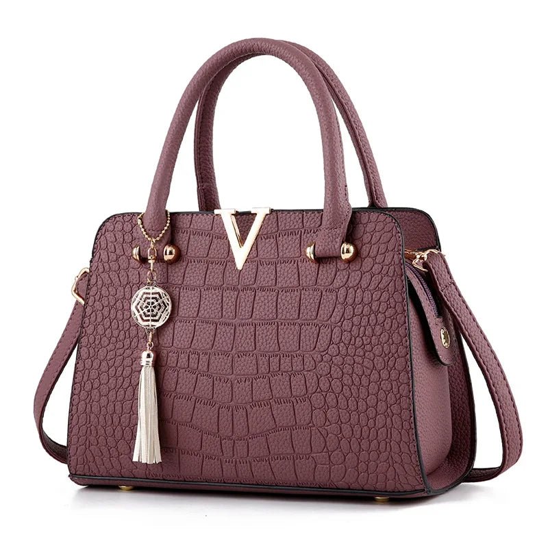 Fashion Leather Shoulder Tote Handbag For Women - Regal Allure