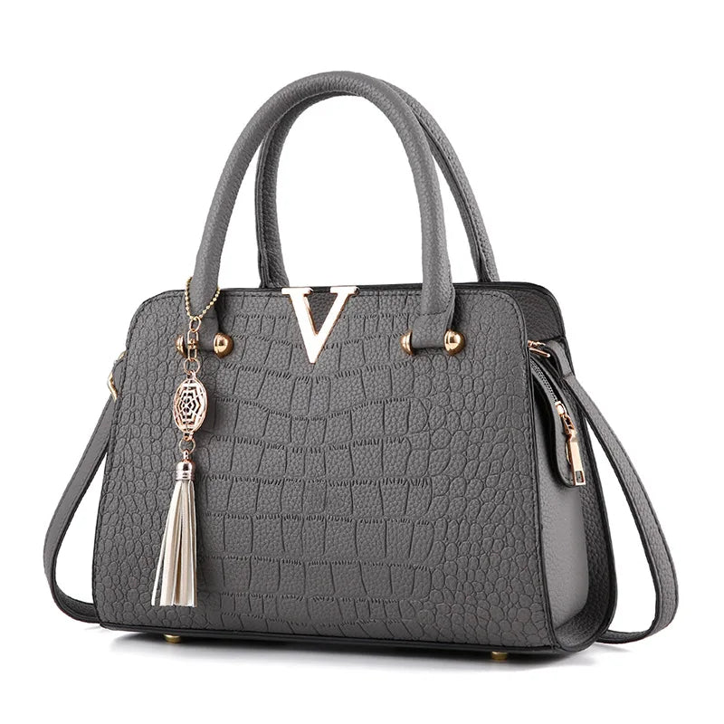 Fashion Leather Shoulder Tote Handbag For Women - Regal Allure