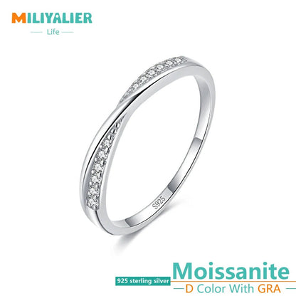 Half Eternity Wave Ring - 925 Sterling With Zircon - Regal Allure