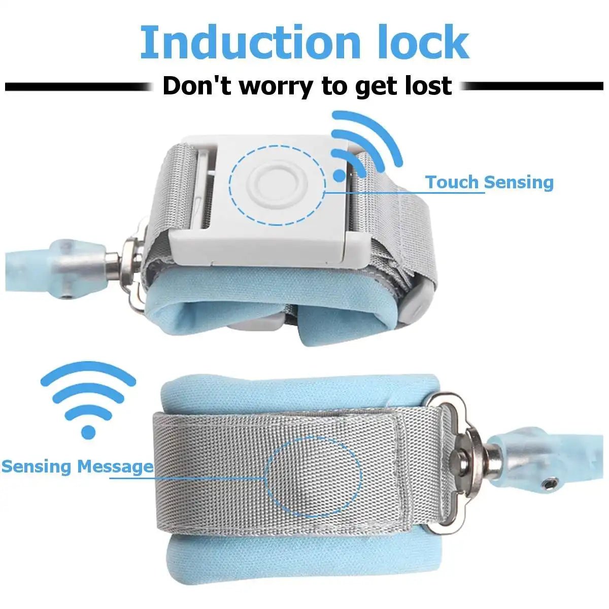 Kids Wrist Leash Harness - Magnetic Induction Lock