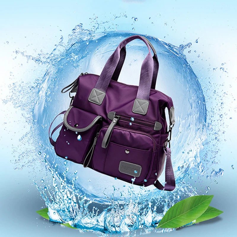 Large Multi - Pocket Gym Shoulder Bag - Waterproof Handbags - Regal Allure