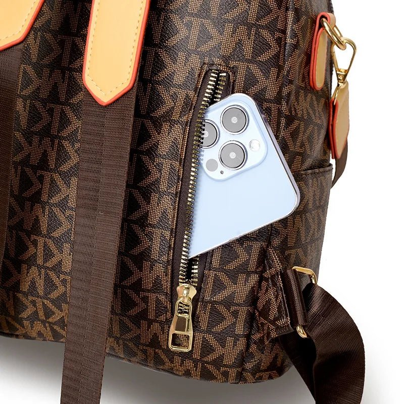 Retro Stylish Women Backpack Handbag 