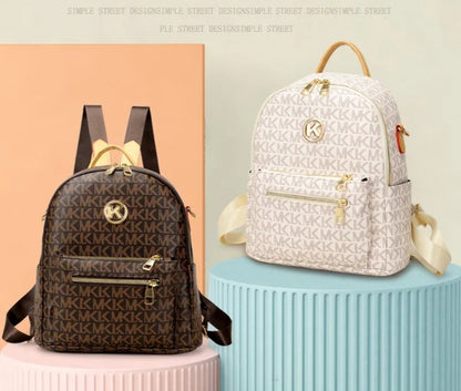 Retro Stylish Women Backpack Handbag 