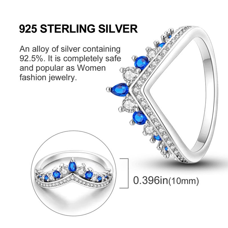 Rings for Women 100% 925 Sterling Silver With Zircon Stones - Choose your Style