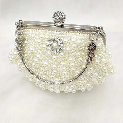 Shell Pearl Clutch Handbag - Social Party / Wedding/ Bridesmaid 