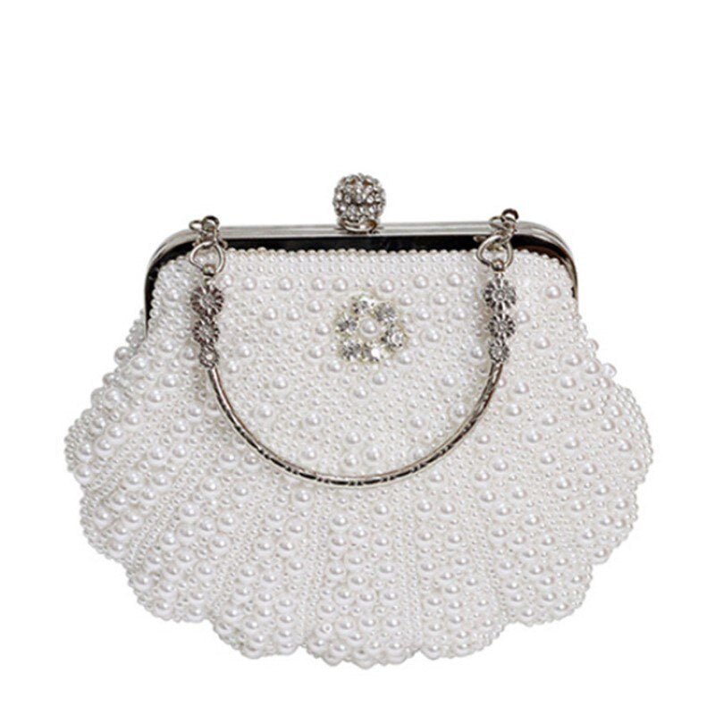 Shell Pearl Clutch Handbag - Social Party / Wedding/ Bridesmaid 