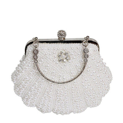 Shell Pearl Clutch Handbag - Social Party / Wedding/ Bridesmaid 