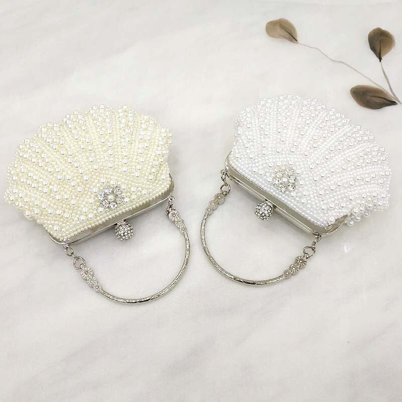 Shell Pearl Clutch Handbag - Social Party / Wedding/ Bridesmaid 