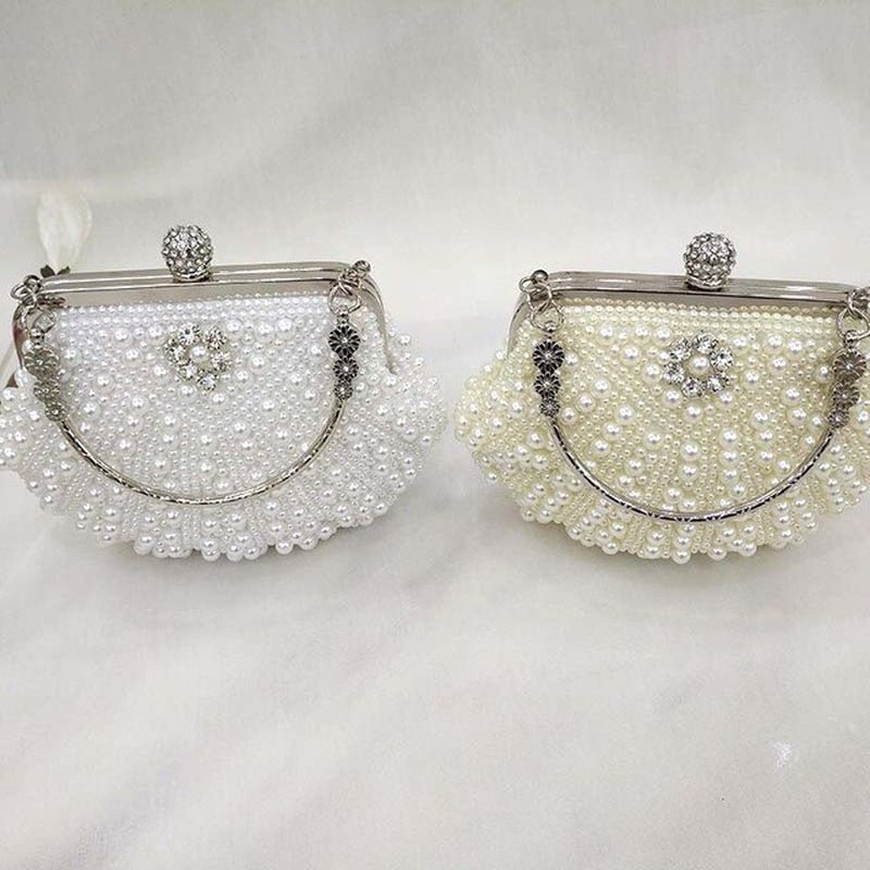 Shell Pearl Clutch Handbag - Social Party / Wedding/ Bridesmaid 