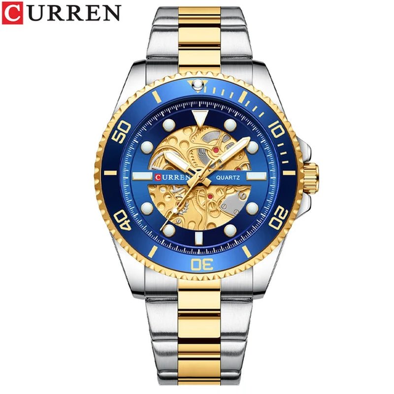 Stainless Steel Fashion Watches For Men - Waterproof 30m - Quartz