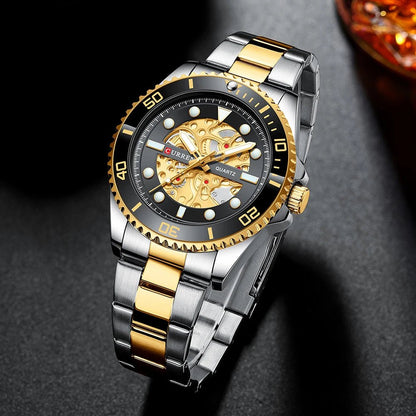 Stainless Steel Fashion Watches For Men - Waterproof 30m - Quartz