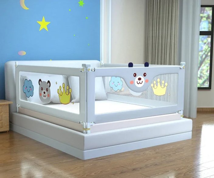 Toddler Infant Security Guardrail (Bed Rail) with Double Lock - Baby Safety - 150/220CM - Regal Allure